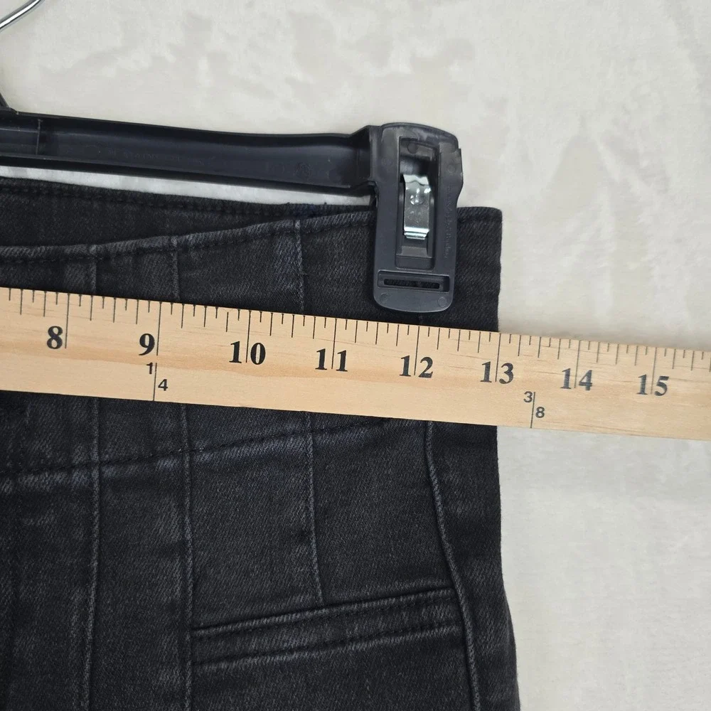 We The Free People Jayde Flare Jeans Washed Black 27 High Rise
